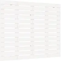 vidaXL Hoofdbord wandmontage 146x3x91,5 cm massief grenenhout wit