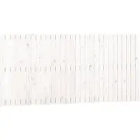 vidaXL Wandhoofdbord 185x3x90 cm massief grenenhout wit