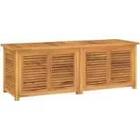 vidaXL Tuinbox met zak 150x50x55 cm massief teakhout