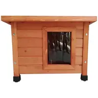 @Pet Kattenhok voor buiten XL 68,5x54x51,5 cm hout bruin