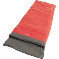 Outwell - Celebration Lux - Synthetische slaapzak Single - 225 x 80 xm, rood