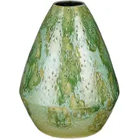 Mica Decorations Harris Vaas - 23x23x30 cm - Keramiek - Groen