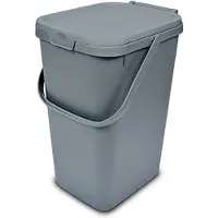 Addis Afvalemmer 'Clicked' - 18 liter - 100% Gerecycled plastic - BPA Vrij - Grijs