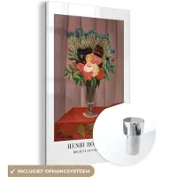 MuchoWow Glasschilderij 40x60 cm - Schilderij acrylglas - Bloemen - Planten - Vintage - Rousseau - Oude meesters - Foto op glas - Schilderijen