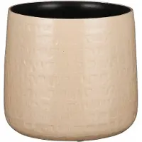 Mica Decorations Plantenpot - beige - keramiek - 19 x 17 cm - Plantenpotten