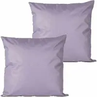 Anna's Collection buitenkussens - 2x - lila paars - 45 x 45 cm - Sierkussens