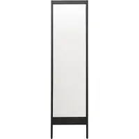 Form & Refine A Line Spiegel 52x195 Cm Zwart Eiken - Vloerspiegels Spiegelglas Black Oak - 2142