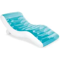 Intex Splash Lounge Premium Inflatable Mattress 99x191 Cm Wit,Blauw