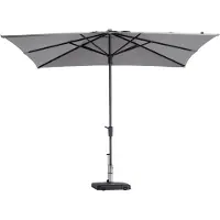 Madison Parasol Syros Luxe Polyester Light Grey 280 x 280 cm