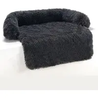 Topmast Hondenmat Comfy - Hondenmand Donut - Hondenbed - Hondendeken Bank - 115 x 95 cm - Antraciet - Dierenkussen voor hond of kat