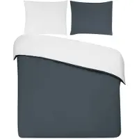 DoubleDry Dekbedovertrek 100% percal katoen eenpersoons 140x200/220 cm + 1
