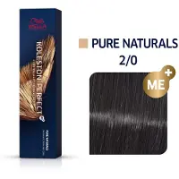 Wella Haarverf Professionals Koleston Perfect Me+ Permanent Creme Colour 2/0 Black 60ml
