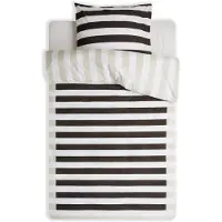 Marc O'Polo Dekbedovertrek Sanna Anthracite Percal-240 x 200 / 220 cm | Lits-Jumeaux