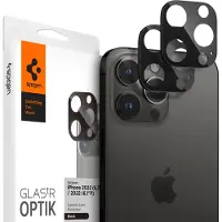 Spigen Optik Lens Protector - Full Camera bescherming (2-pack) voor de Apple iPhone 14 Pro / 14 Pro Max - Zwart
