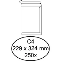Quantore Envelop Quantore akte C4 229x324mm zelfklevend wit 250 stuks