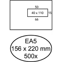 Quantore Vensterenvelop EA5 VR Wit