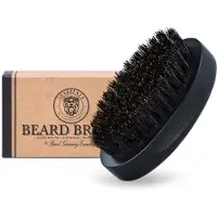 Guardenza Baardborstel - Zwart beukenhouten - Pocket size - brengt jouw baard in model - stimuleert baardgroei