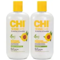 Chi Natural Life CHI Duo Pack ShineCare Smoothing 355ml Shampoo + 355 ml Conditioner