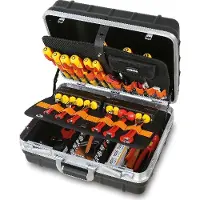 Beta 2036EL/B Verrijdbare gereedschapskoffer met assortiment voor elektrisch en elektronica onderhoud - 020361218 020361218