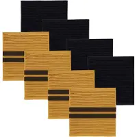 DDDDD Combiset Basic & Baxter Ochre 4 Vaatdoeken Basic + 4 Vaatdoeken Baxter-30 x 30 cm
