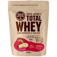 Gold Nutrition Total Whey Protein Aardbei en Banaan 260g