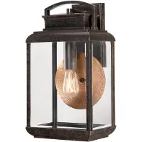 Elstead Lighting LED Wand Buitenlamp Byron | 1X E27 Max 60W | IP44 | Dimbaar | Imperial Bronze with Copper Reflector