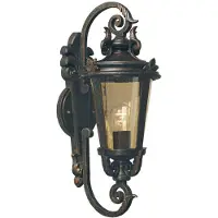 Elstead Lighting LED Wand Buitenlamp Baltimore | 1X E27 Max 60W | IP44 | Dimbaar | Weathered Bronze