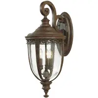 Elstead Lighting LED Wand Buitenlamp English Bridle | 3X E14 Max 60W | IP44 | Dimbaar | British Bronze