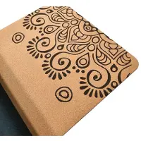 Samarali Yogamat Kurk & Natuurlijk Rubber – Antislip Eco Yoga Mat – 183 x 61 x 0,4 cm – Inclusief Draagriem – Fitness & Pilates Mat –Sun Eclipse Design - Milieuvriendelijk - Antimicrobieel