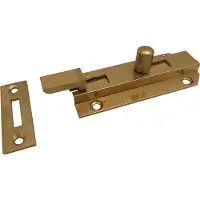 Dulimex DX Profielschuif met bocht messing 80 x 35 mm