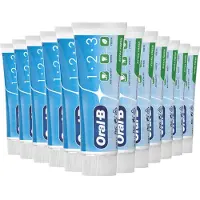 Oral-B 12x Tandpasta 1-2-3 Frisse Mint 75 Ml