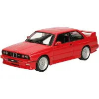 Bburago Modelauto/speelgoedauto BMW M3 1988 schaal 1:24/17 x 7 x 5 cm - Speelgoed auto's