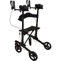 Freya Onderarm rollator met vier wielen - Zwart