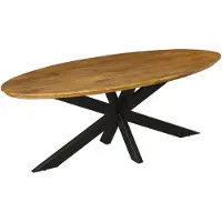 Starfurn Eettafel Brandy | 300 cm | Ovaal (Naturel, 300x120x76cm)