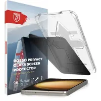 Rosso Privacy Screen Protector Geschikt voor Samsung Galaxy S23 Plus - 9H Gehard Glas - Met Installatietray - Case Friendly Tempered Glass - Anti Spy - Eenvoudige Installatie