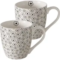 Boltze Mok Blomara bloem beige set van 2