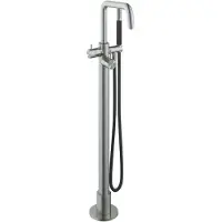 Hotbath Archie AR187EXT Afbouwdeel Voor Vrijstaande Badmengkraan RVS 316 - RVS - RVS 316 - Kranen, Badkranen, Vrijstaande Badkranen - 8721333320550