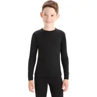 Icebreaker Merino 200 Oasis LS Crewe Thermoshirt Kinderen Black 10