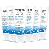 Weleda Saline Tandpasta - 6 x 75ml - Voordeelverpakking - Helpt tandbederf en vorming tandsteen voorkomen - 100% Natuurlijke Ingrediënten - 6 x 75ml - Voordeelverpakking