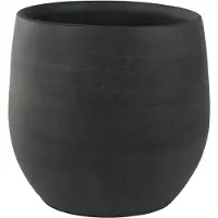 Ter Steege Steege Plantenpot - moderne look - grafiet - 26 x 26 cm - Plantenpotten