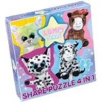 Tactic Lumo Stars Katten en Veulens – Puzzel – 4x6 stukjes – Schattige Dierenillustraties – Strak en Rustgevend Ontwerp – Hoogwaardige Scandinavische Kwaliteit