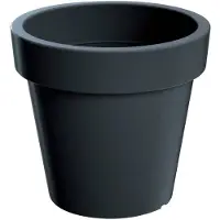 Prosperplast 1x Antraciet grijze plantenpotten 40 cm van kunststof - Plantenpotten