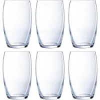 Luminarc Versailles water/sap glazen setje van 6x stuks inhoud 375 ml - Drinkglazen