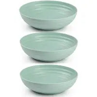 Forte Plastics Set van 6x kommetjes/schaaltjes - Dessert/ontbijt - Kunststof - D22 cm - Mintgroen - Kommetjes