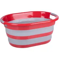 Dirt Devil Wasmand | | 60 x 45 x 30 cm (Opvouwbaar, Rood/grijs)