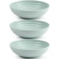 Forte Plastics Set van 6x kommetjes/schaaltjes - Dessert/ontbijt - Kunststof - D19 cm - Mintgroen - Kommetjes