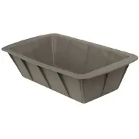 Florina Anide siliconen cakevorm / bakvorm - 24.5 x 13.5 x 6 cm - taupe - flexibel - vaatwasser bestendig - tot 230°C