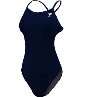 Tyr Durafast Elite Solid Cutoutfit Swimsuit Blauw 26 Vrouw