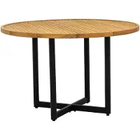 Apple Bee Tafel Jakarta Dining Table Natural Black Ø120 cm