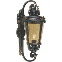 Elstead Lighting LED Wand Buitenlamp Baltimore | 1X E27 Max 60W | IP44 | Dimbaar | Weathered Bronze